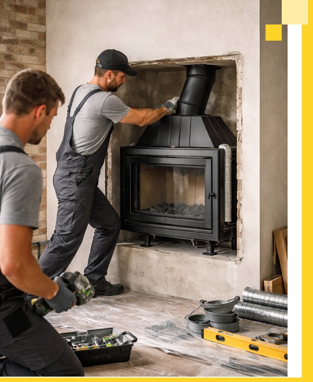 Установка каминных топок в Лобне: монтаж, подключение