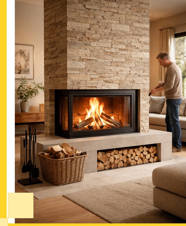 Дровяной камин под ключ в Лобне от 206520 р. | ЭриданЛбн