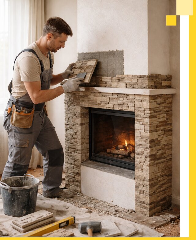 Изготовление и монтаж каминов для дома под ключ в Лобне