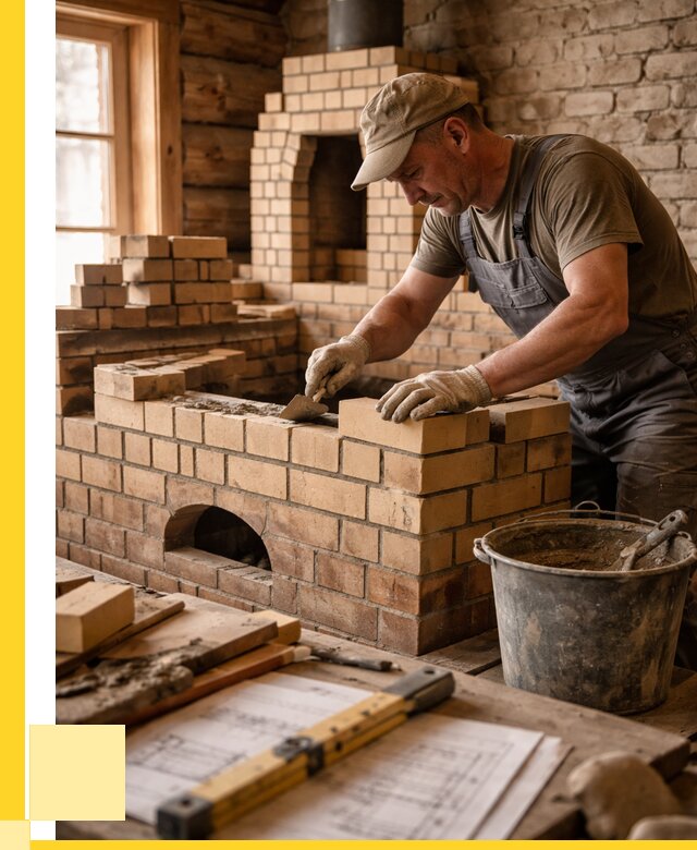 Кладка печей из кирпича в Лобне цены от 30978 р. - ЭриданЛбн