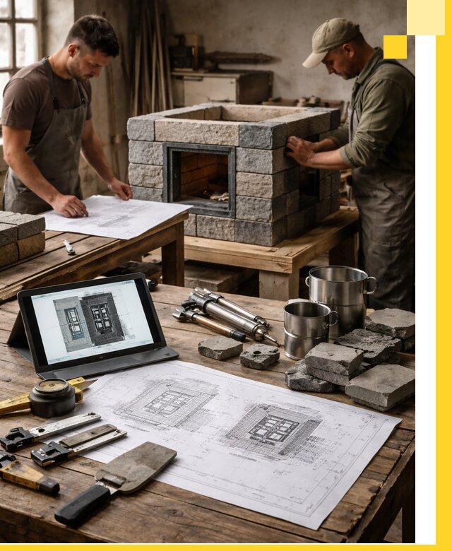 Разработка проектов печей с согласованием и монтажом в Лобне