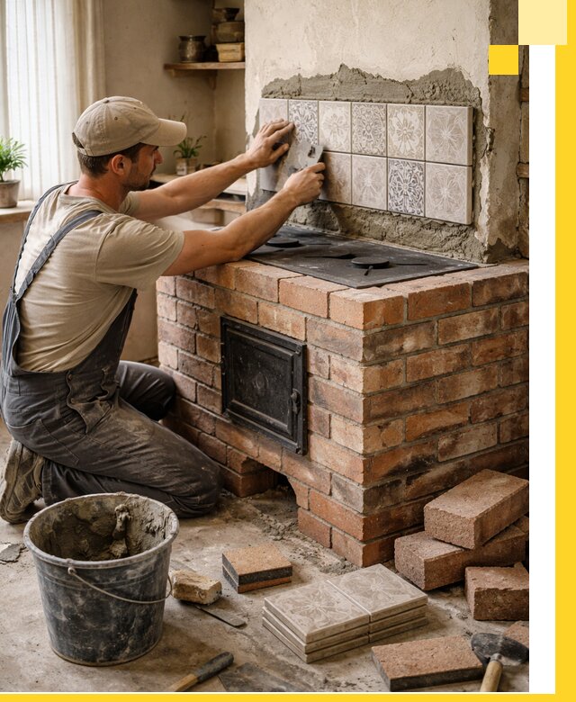 Печи с плитой на заказ монтаж гарантия и сервис в Лобне