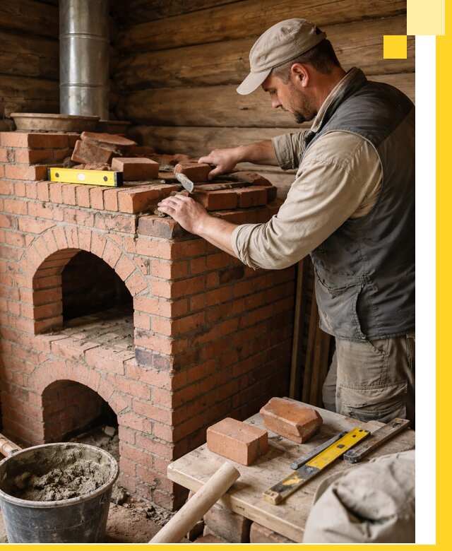 Изготовление и установка русских печей в Лобне под ключ