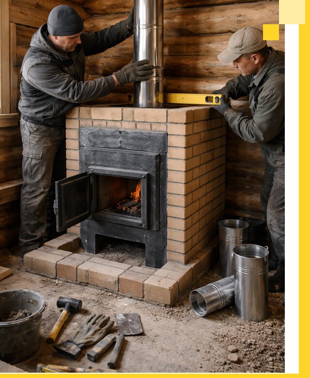 Проектирование, изготовление и установка банных печей в Лобне