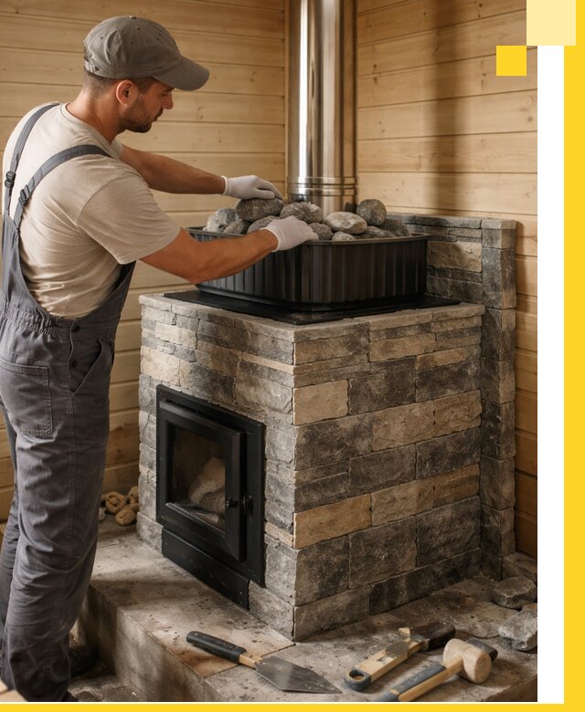 Печи для парной в Лобне, производство, монтаж и обслуживание