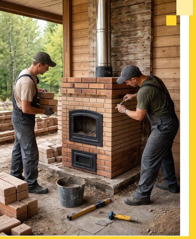 Производство и установка дачных печей под ключ в Лобне