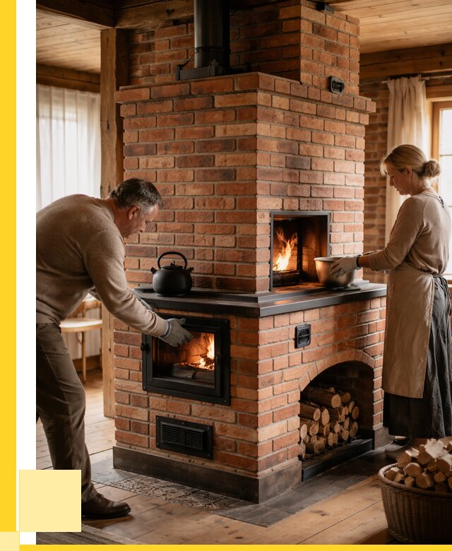 Печи для загородного дома под ключ в Лобне от 82608 р. | ЭриданЛбн