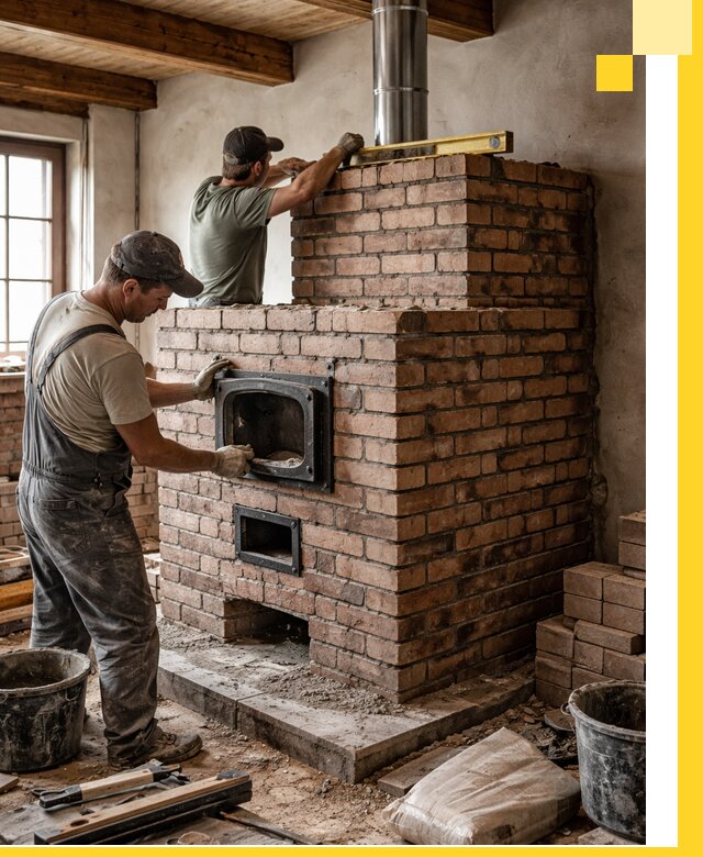 Печи для загородного дома под ключ в Лобне — монтаж и сервис