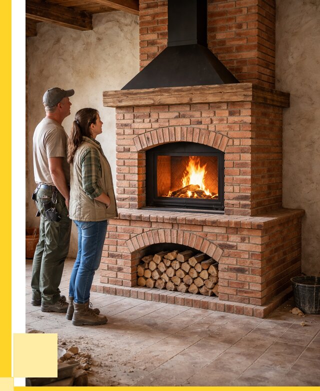 Печи камины из кирпича в Лобне от 123912 р. | ЭриданЛбн