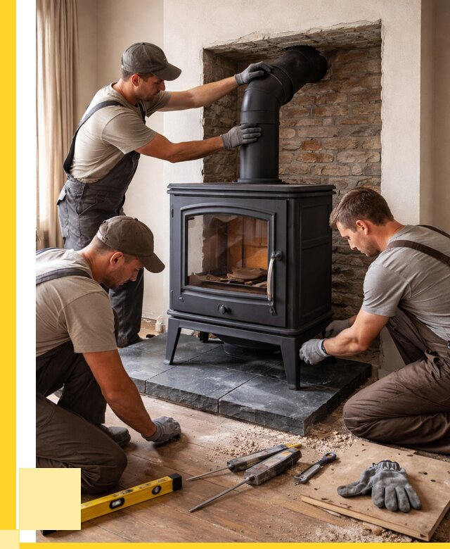 Монтаж печи камина в частном доме в Лобне от 25815 р. | ЭриданЛбн