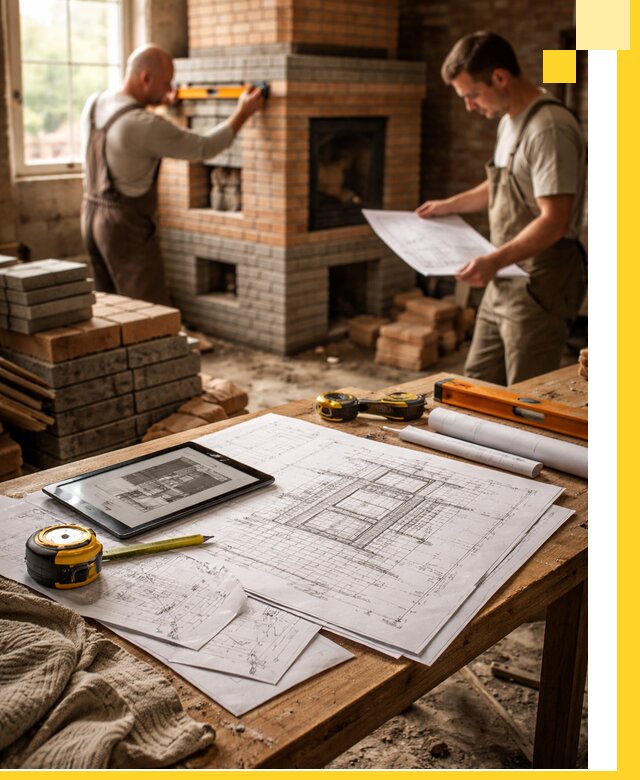 Проекты печей и каминов с индивидуальным дизайном в Лобне