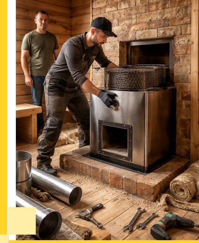 Монтаж банных печей под ключ в Лобне от 18587 р., ЭриданЛбн