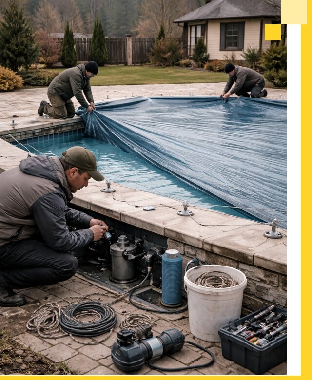 Консервация бассейнов в Лобне: подготовка к длительному хранению