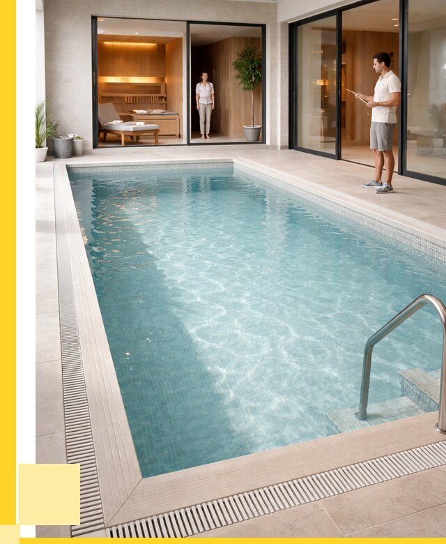 Отделка бассейна пленкой ПВХ в Лобне от 3614 р. - ЭриданЛбн