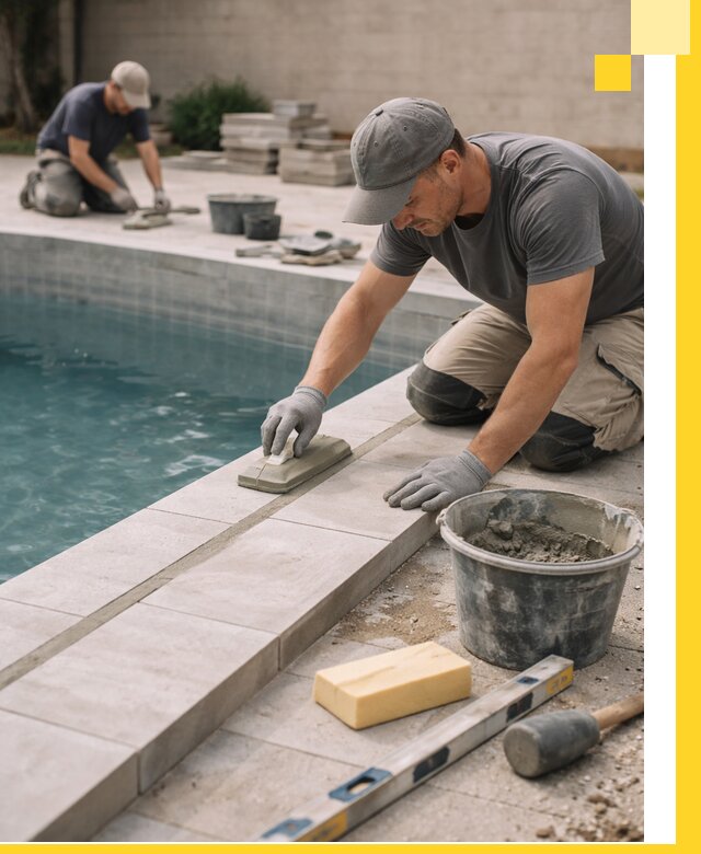 Отделка бассейнов в Лобне: декоративная отделка и гидроизоляция