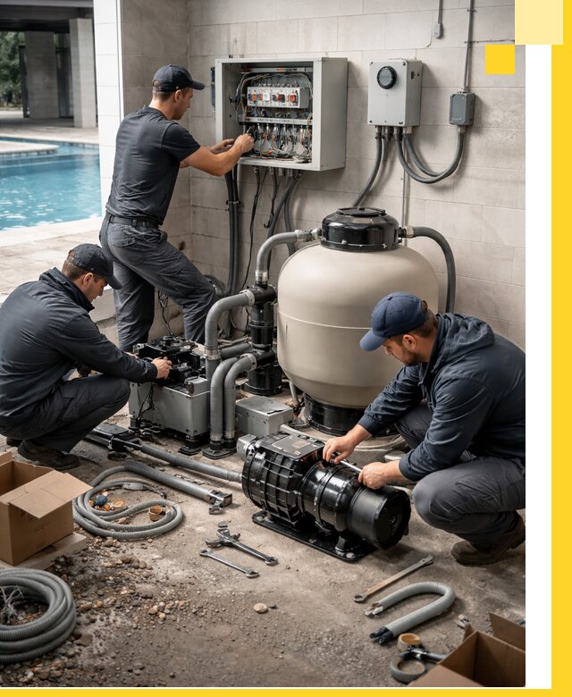 Профессиональный монтаж оборудования для бассейнов в Лобне