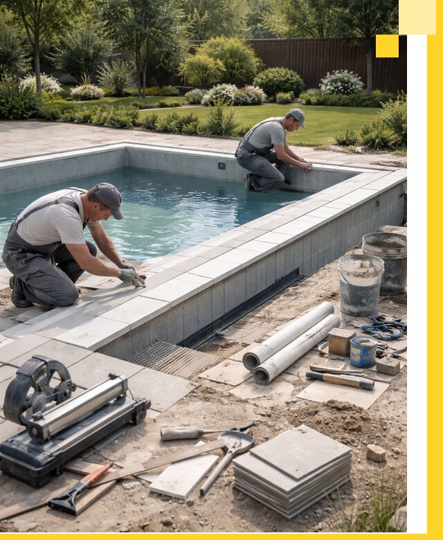 Строительство открытых бассейнов под ключ в Лобне профессионально