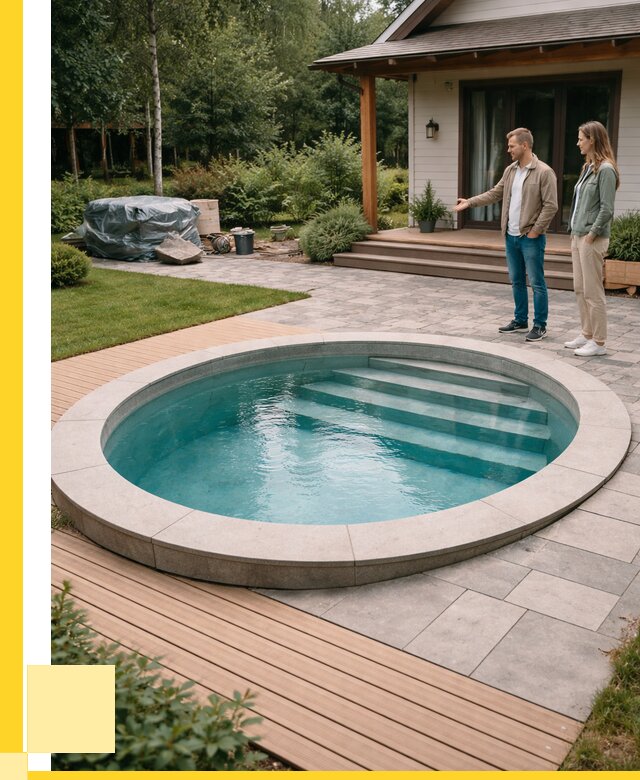 Бассейн на даче под ключ в Лобне от 206520 р., ЭриданЛбн