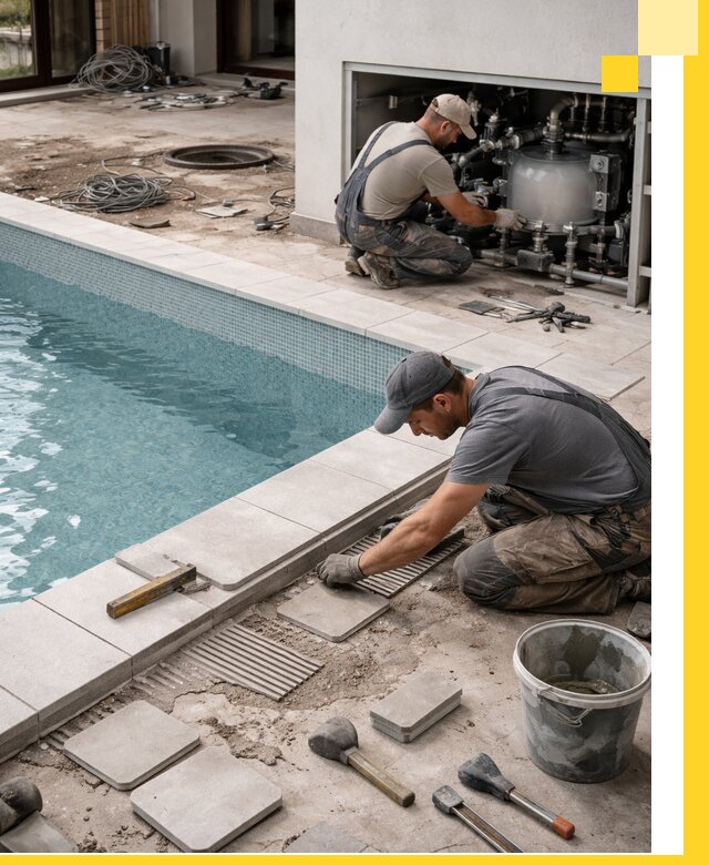 Строительство и монтаж бассейнов в коттедже в Лобне