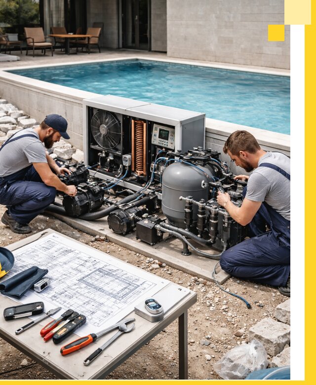 Проектирование и монтаж бассейнов с подогревом в Лобне