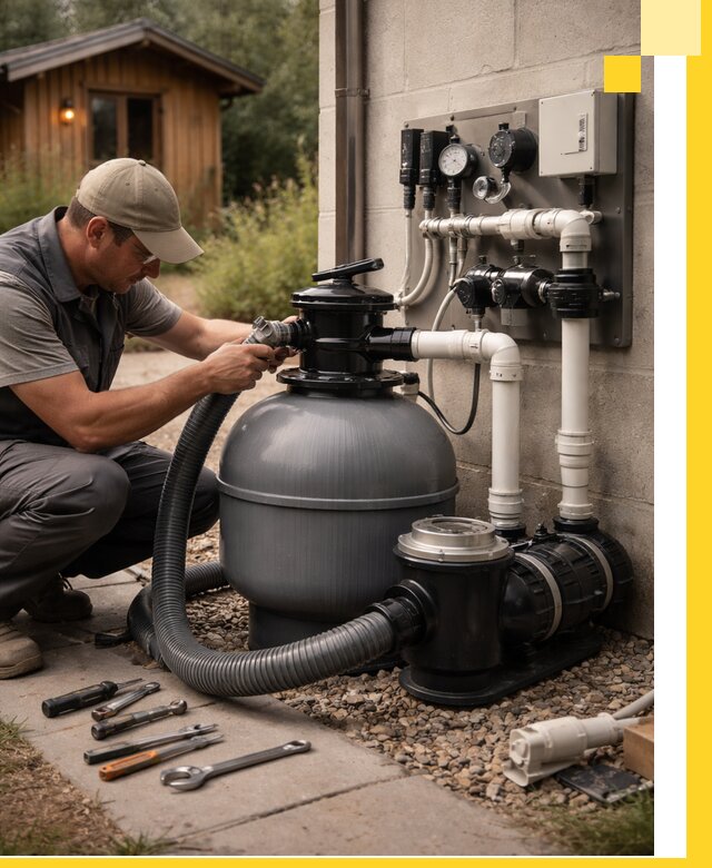 Продажа и монтаж фильтров и насосов для бассейнов в Лобне