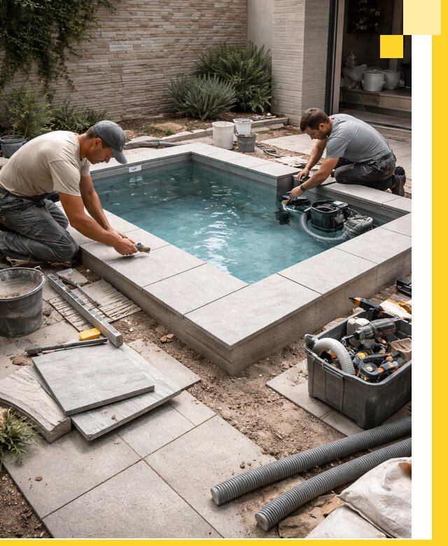 Мини бассейны под ключ в Лобне, дизайн и установка