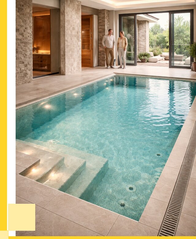 Бассейн во дворе в Лобне: проект, отделка от 1239120 р. | ЭриданЛбн