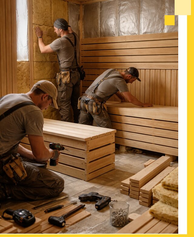 Профессиональное строительство саун под ключ в Лобне