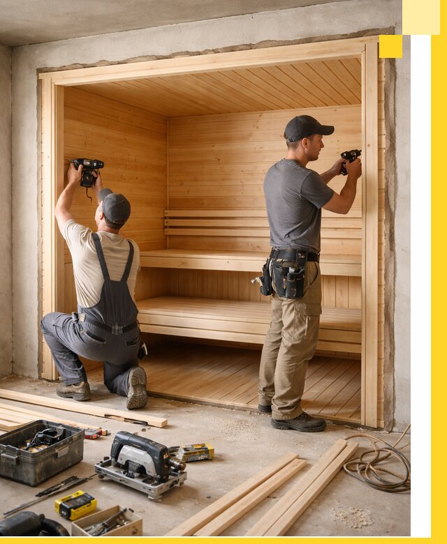 Монтаж саун под ключ в Лобне — проектирование и установка