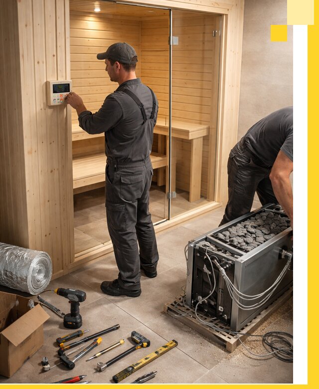 Поставка, установка и монтаж электрических саун в Лобне