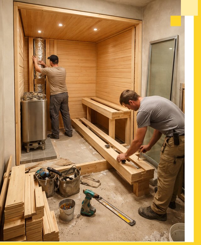 Проектирование и установка домашних саун под ключ в Лобне