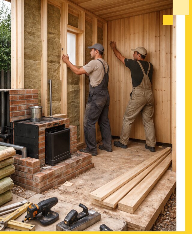 Строительство и установка дачных саун под ключ в Лобне