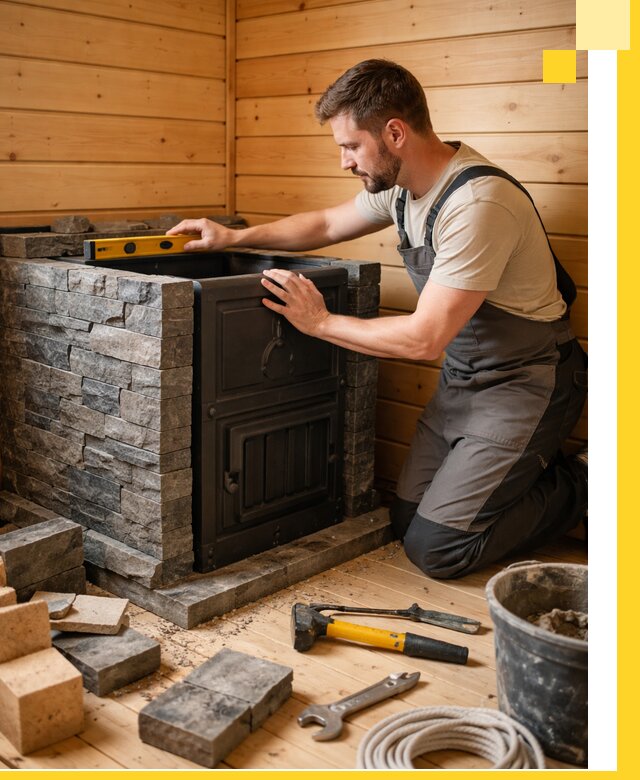 Производство и установка печей для саун под ключ в Лобне