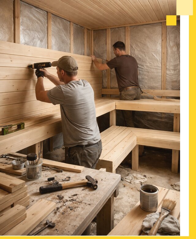 Профессиональная отделка бань и саун под ключ в Лобне