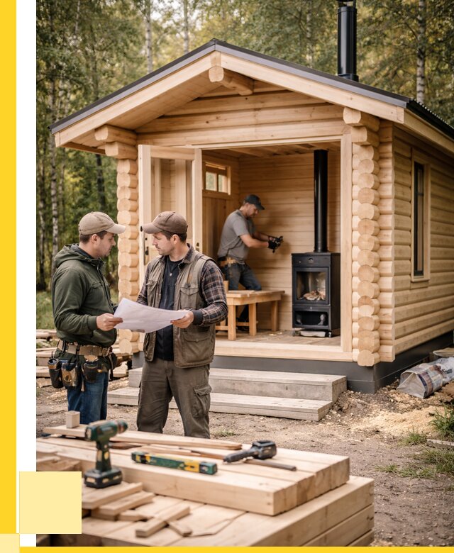 Монтаж бань под ключ в Лобне — от 206520 р. | ЭриданЛбн