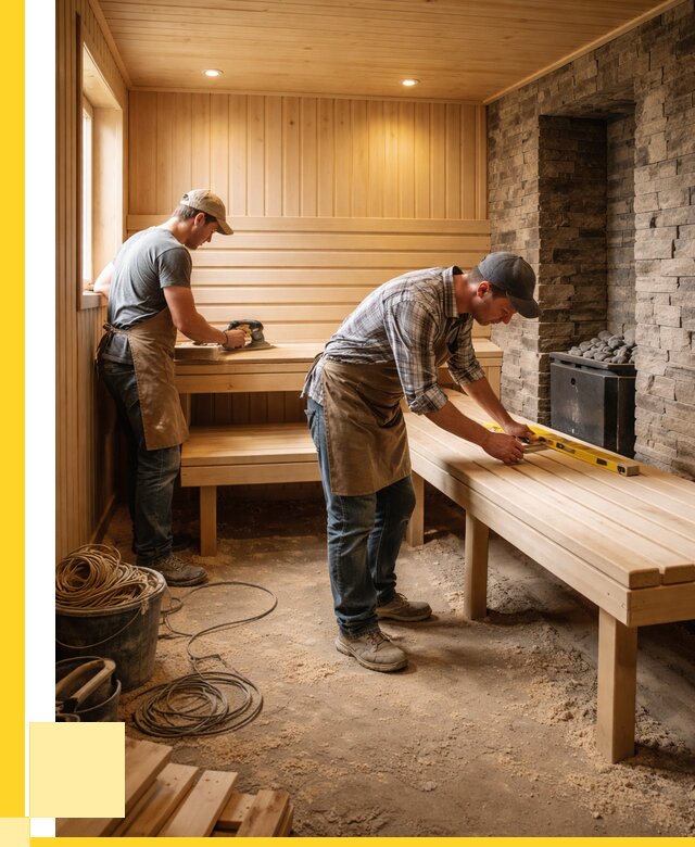 Отделка бани в Лобне: внутренняя отделка от 3098 р. | ЭриданЛбн