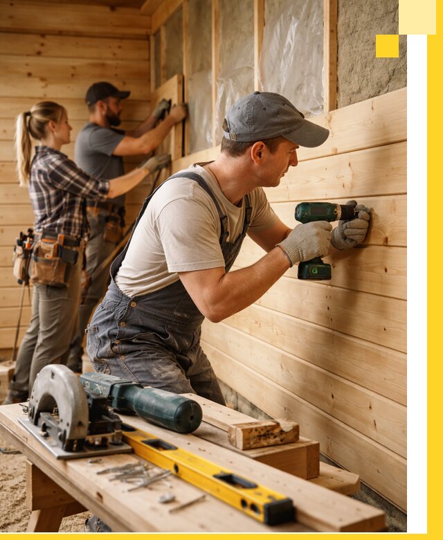 Обшивка бань под ключ в Лобне: отделка стен и потолков