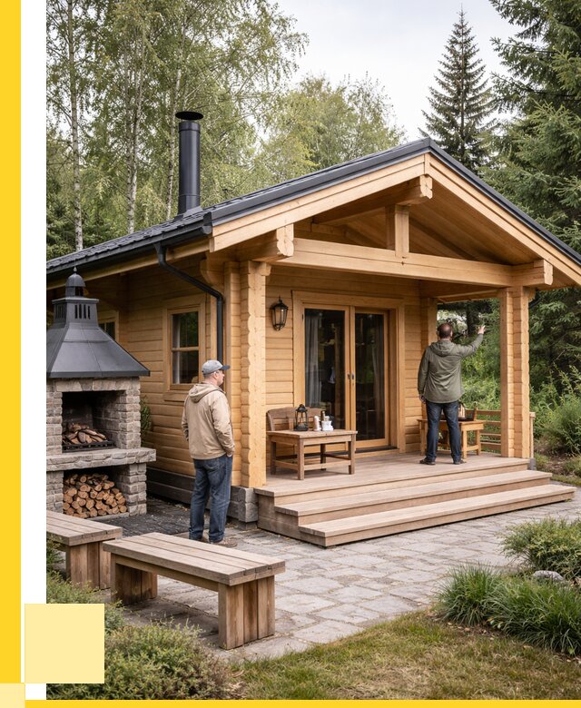 Деревянные бани под ключ в Лобне от 464670 р. | ЭриданЛбн