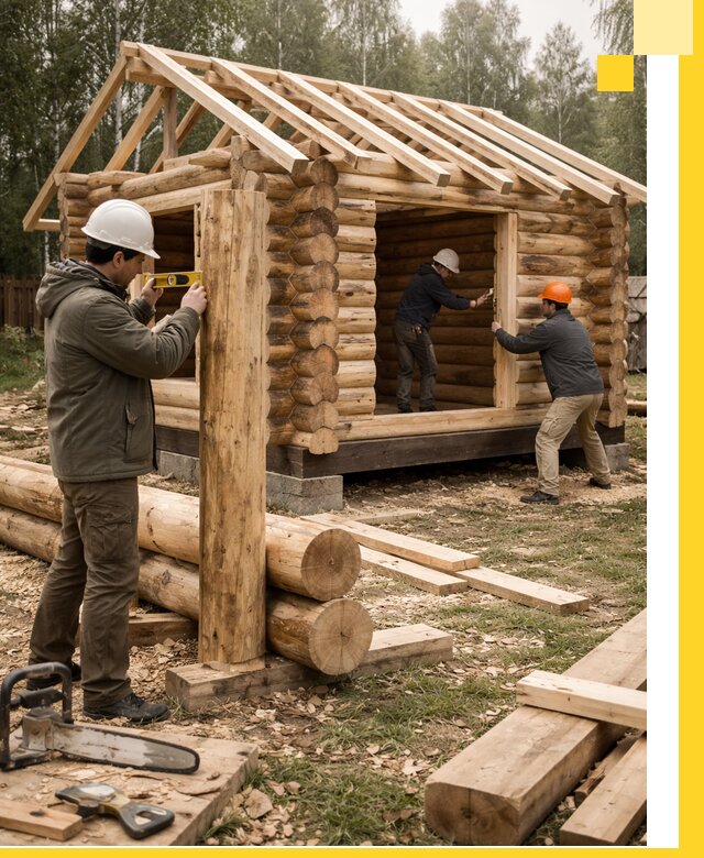 Строительство бань для дачи под ключ в Лобне с доставкой и монтажом