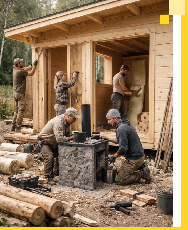 Купить баню под ключ в Лобне строительство монтаж отделка