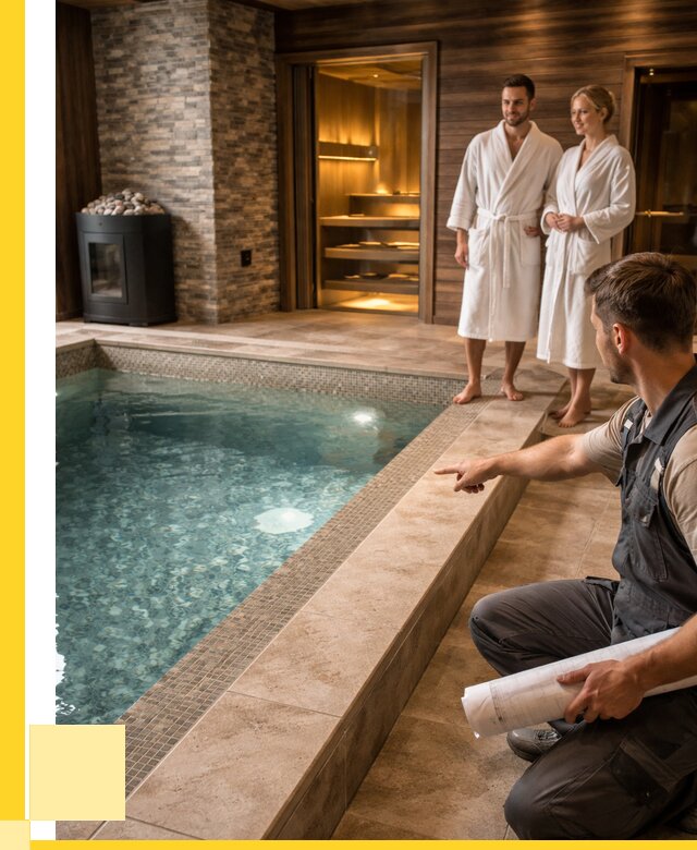 Проект бани с бассейном под ключ в Лобне от 67119 р. | ЭриданЛбн