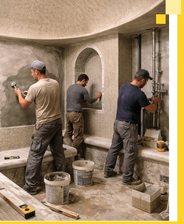 Профессиональный монтаж хамамов под ключ в Лобне с гарантией