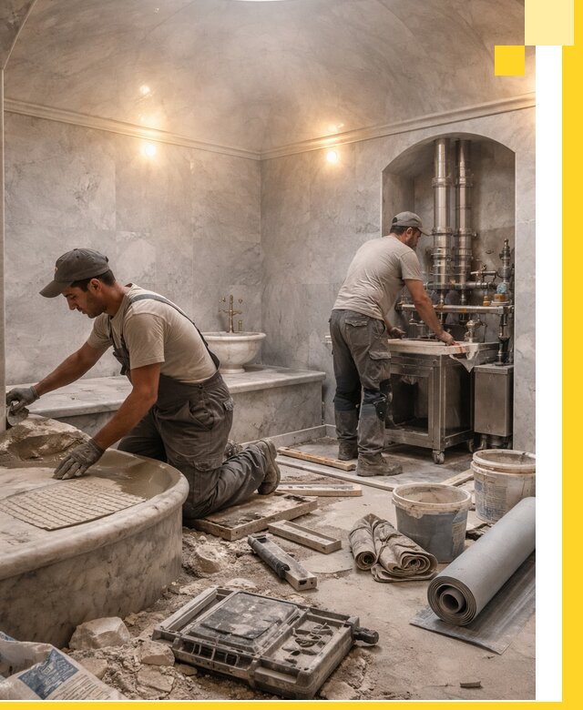 Строительство турецких бань хаммам под ключ в Лобне