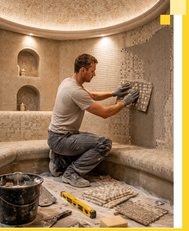 Устройство и монтаж домашнего хамама под ключ в Лобне