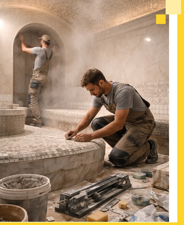 Профессиональный дизайн хамама и SPA под ключ в Лобне