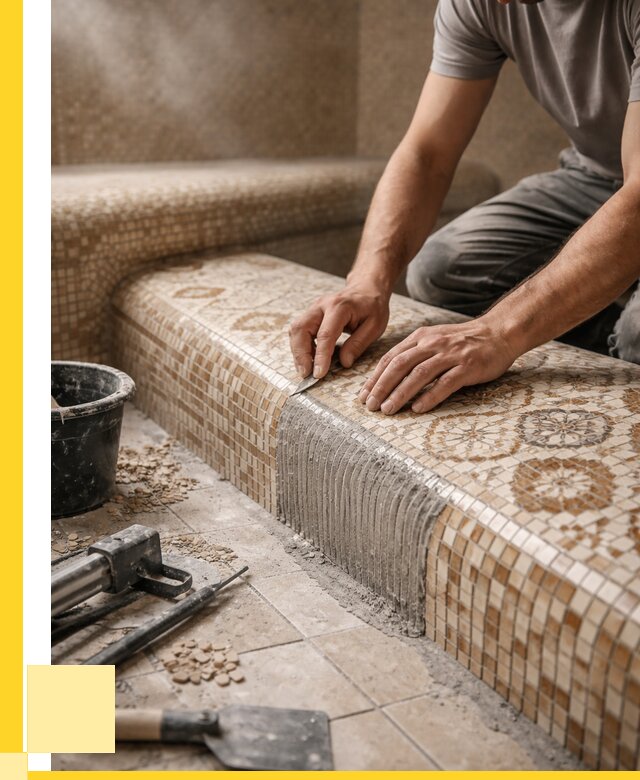 Плитка для хамама под ключ в Лобне от 3614 р. | ЭриданЛбн