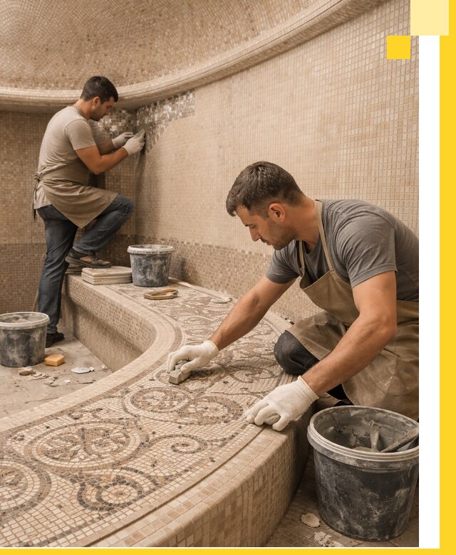 Плитка для хамама в Лобне, укладка, подбор и поставка