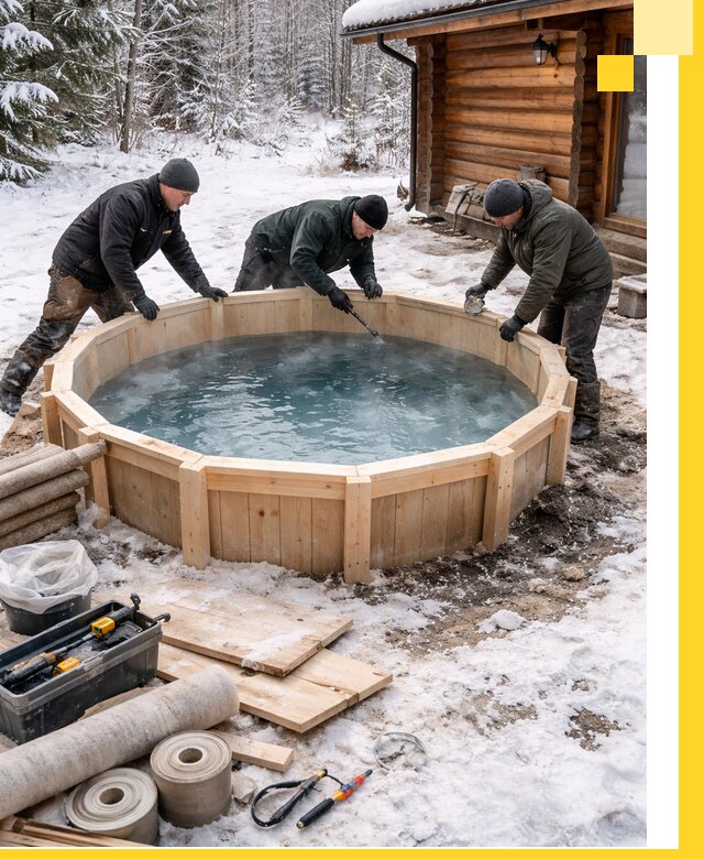 Изготовление и установка ледяных купелей под ключ в Лобне